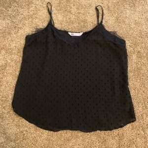 Black V- Neck Tank Top